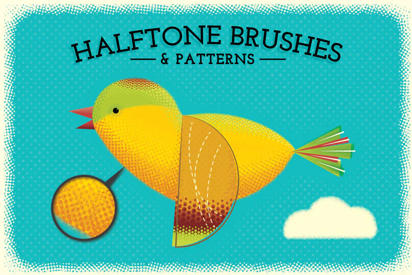 Halftone Brushes  Bonus Patterns